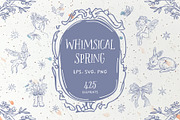 Whimsical Spring Line Art, an Object Graphic by MaNechaeva (Thumbnail 1 of 9)
