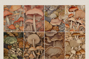 Fungi - Botanical Illustrations