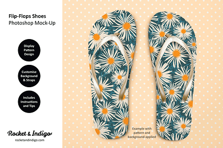 Flip-Flop Shoes Photoshop Mock-Up