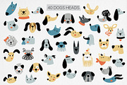 Cute dogs clipart collection, an Animal Illustration by Leysan Shayak (Thumbnail 7 of 11)