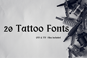 20 Tattoo & Graffiti Fonts Bundle, a Blackletter Font by Wicked Creative (Thumbnail 1 of 5)