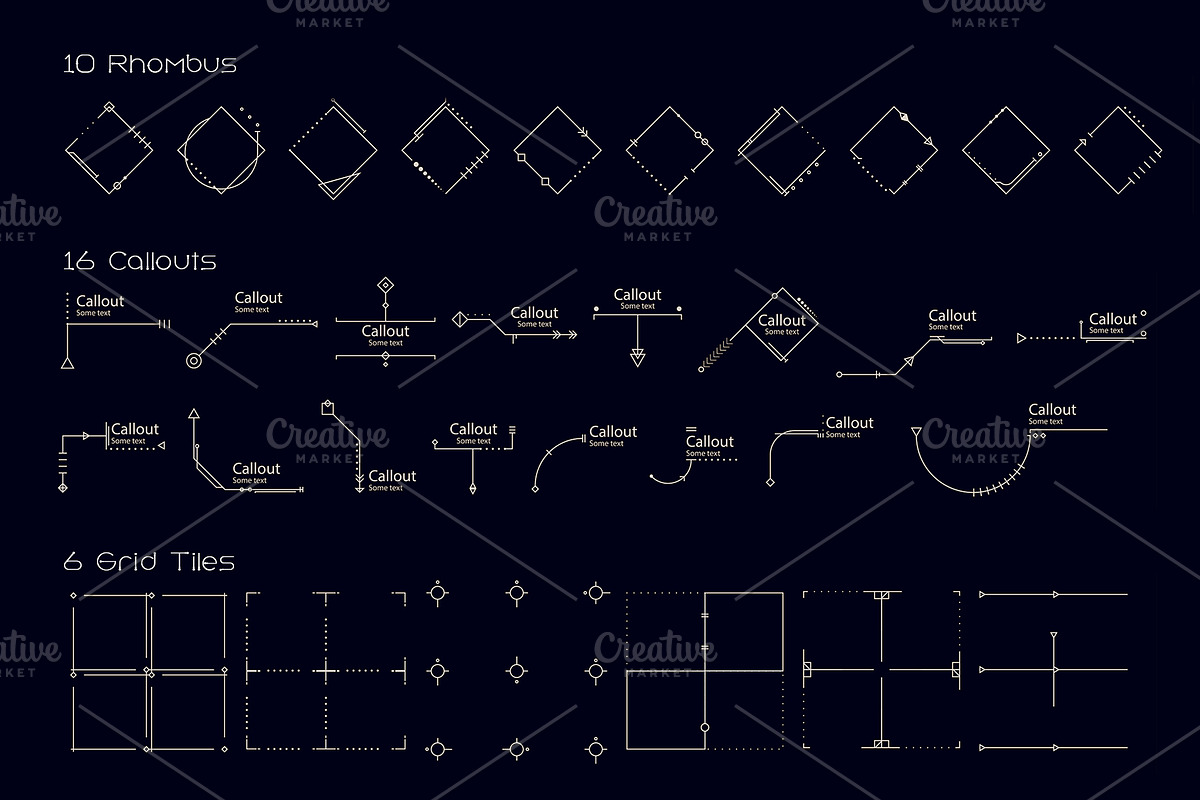 Tribal UI Set, an Object Illustration by Olga Ryzychenko (Photo 8 of 13)