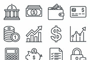 42 Banking Payment Outline Icons, an Outline Icon by adenpinkstore (Thumbnail 3 of 18)
