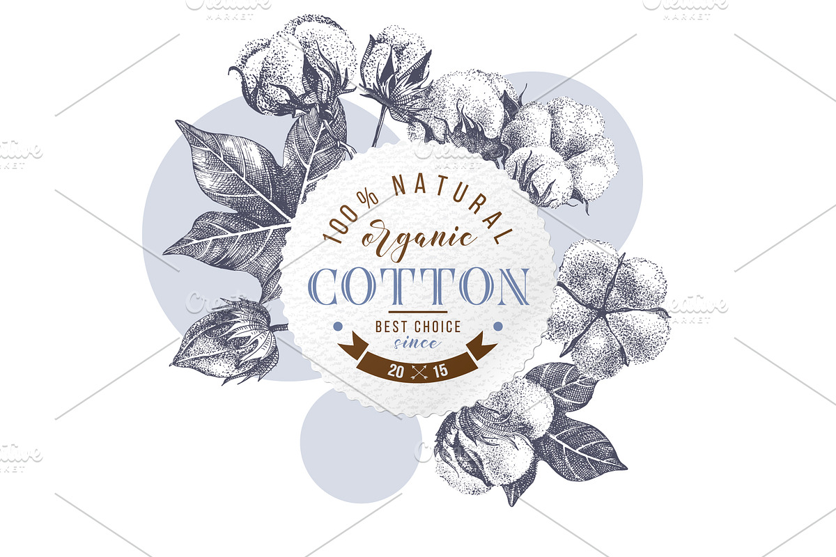 Cotton set, a Decorative Illustration by handsketched (Photo 8 of 15)