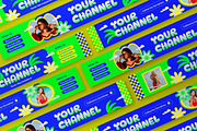 Blue Colorful Summer YouTube Cover, a Social Media Template by graphicook (Thumbnail 3 of 3)