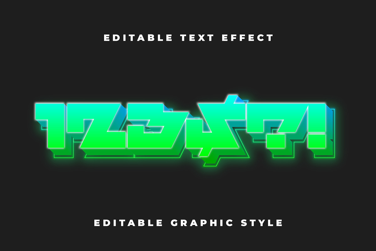 Futuristic Neon Text Effect preview 2
