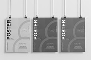 Three Hanging Poster Mockup, a Product Mockup by graphypix (Thumbnail 3 of 4)