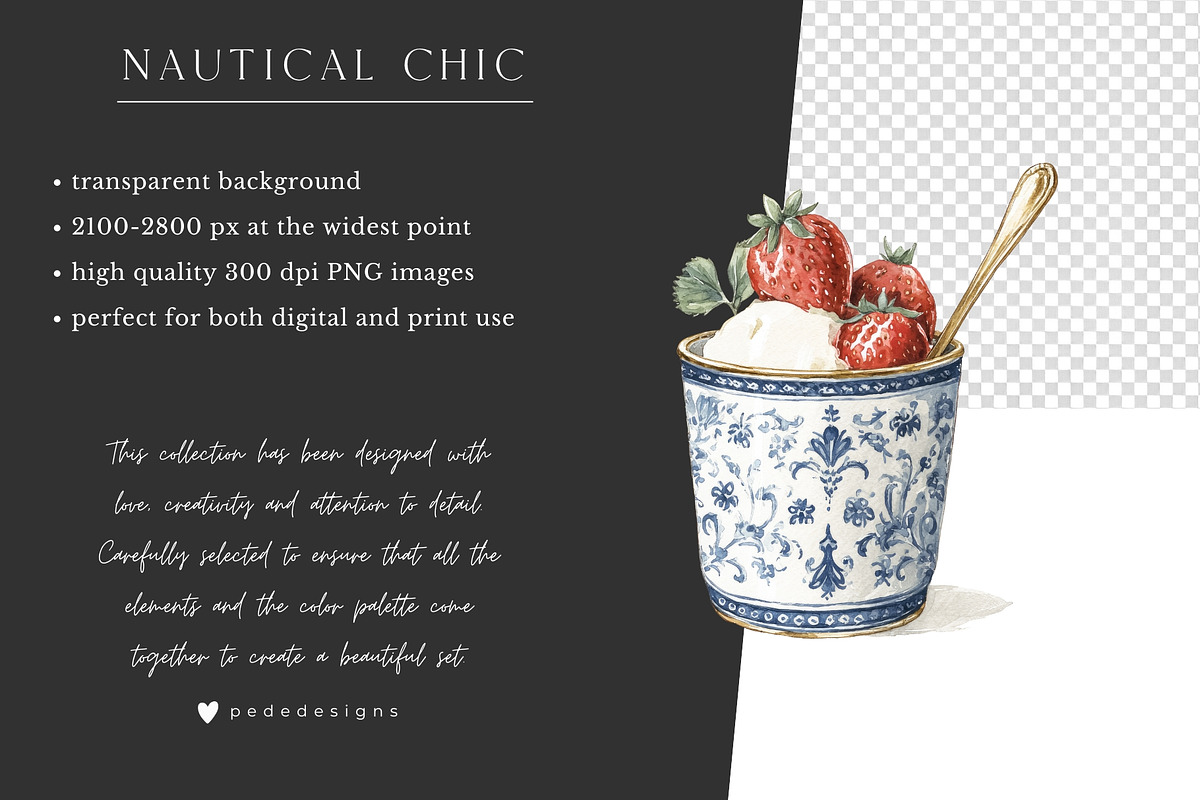 Nautical Chic Collection, a Decorative Illustration by PeDe Designs (Photo 10 of 29)