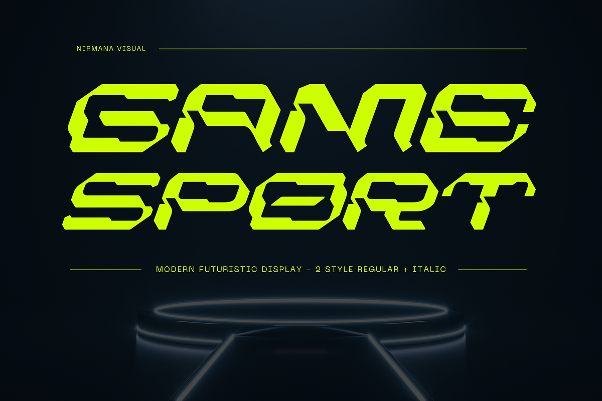 Game Sport - Branding Logo Font, a Sans Serif Font by Nirmana Visual (Photo 1 of 11)