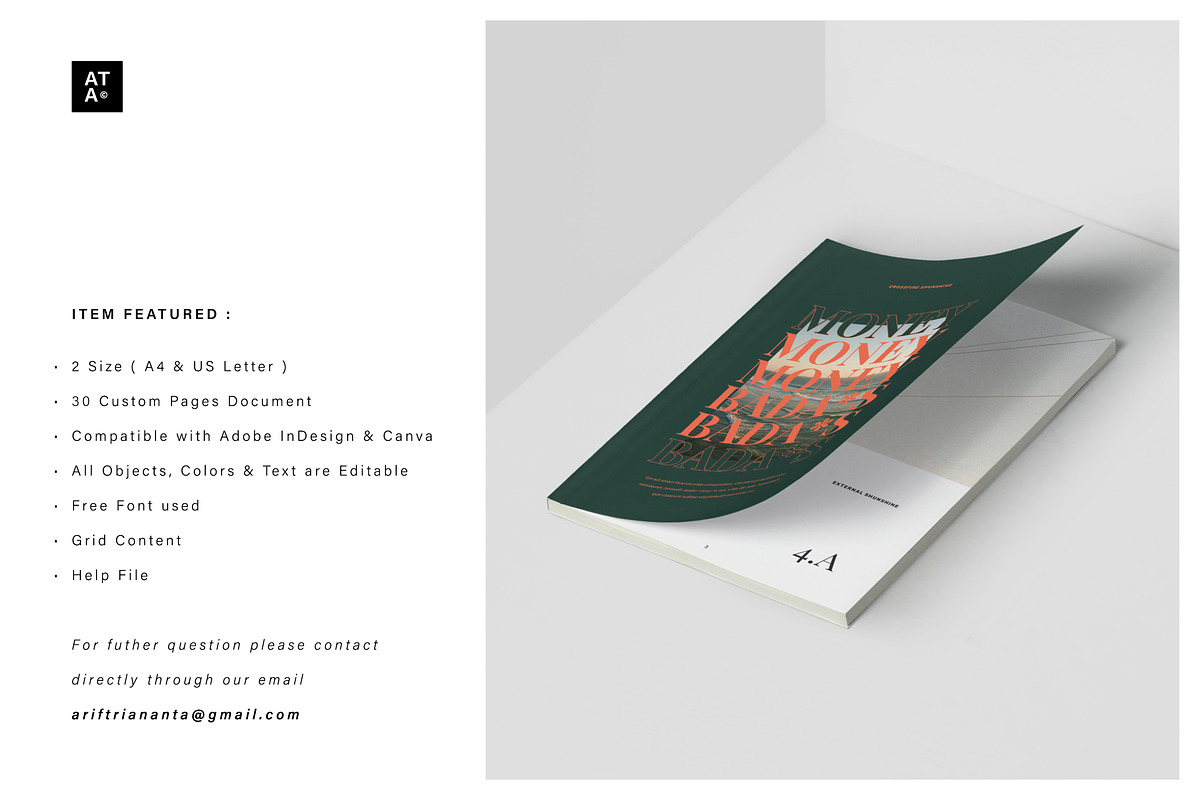 ROME Editorial Lookbook, a Magazine Template by Arif Tri Ananta