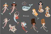 Mermaids baby illustrations, an Animal Illustration by OxanaTally (Thumbnail 5 of 14)