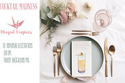 Cocktail madness watercolors, a Food Illustration by Winged Graphics (Thumbnail 3 of 4)