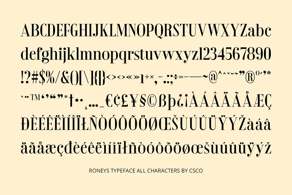 Roneys – Classic Font, a Serif Font by Craft Supply Co. (Photo 8 of 8)