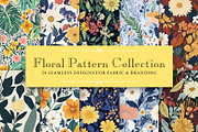 Floral Seamless Patterns Bundle, a Pattern Graphic by LESZ Design (Thumbnail 1 of 5)