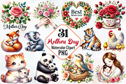 Mothers day sublimation clipart, an Illustration by RobertsArt (Thumbnail 1 of 7)