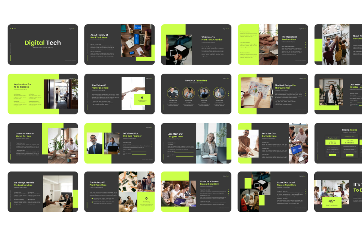 Digital Tech Creative PowerPoint preview 2
