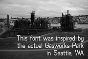 Gasworks Park, a Font by minersgold (Thumbnail 8 of 8)