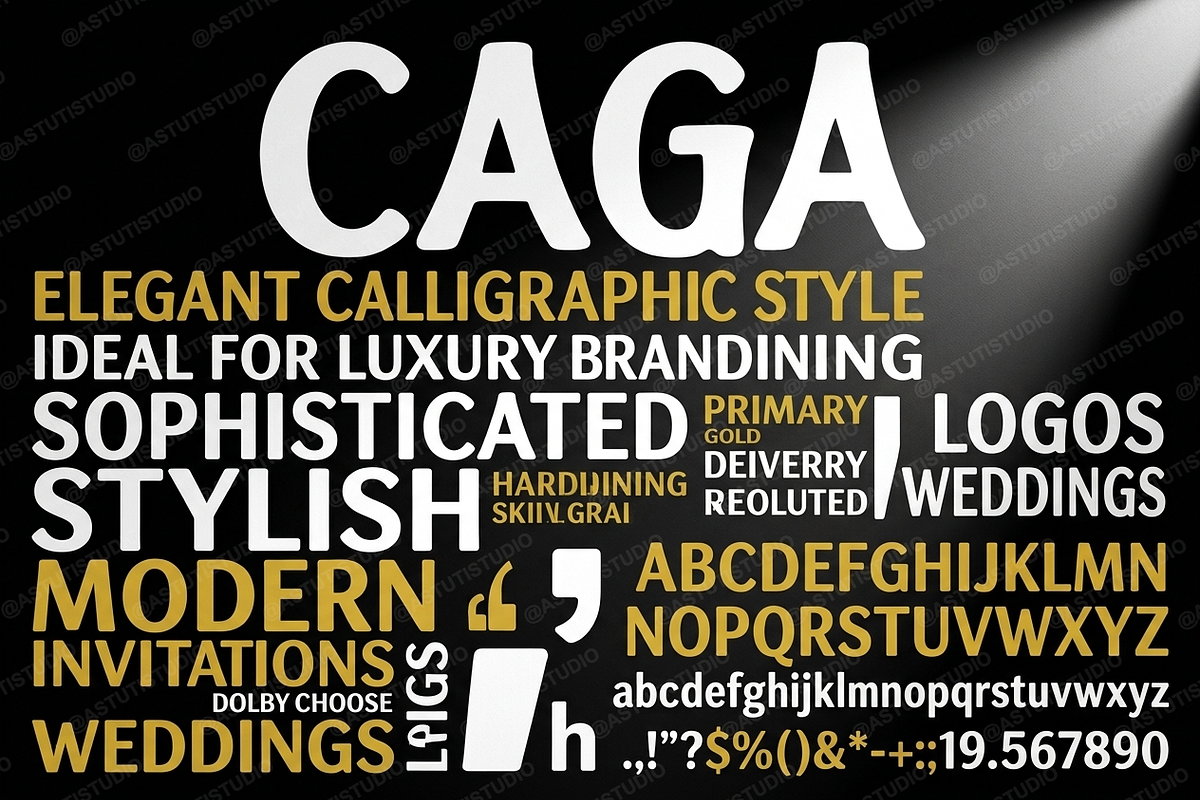 Caga - Elegant Modern Serif Typeface, a Serif Font by Astuti Studio (Photo 19 of 25)