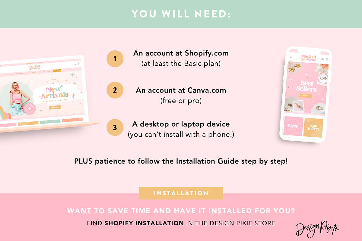Pastel Rainbow Shopify Theme, a Shopify Template by Design Pixie (Photo 10 of 11)