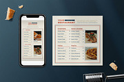 Modern Food Menu Set, a Print Template by The Savory Directors (Thumbnail 4 of 4)