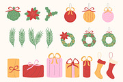 Christmas Clipart and Patterns, a Seasonal Illustration by CapriceMeDesigns (Thumbnail 5 of 16)