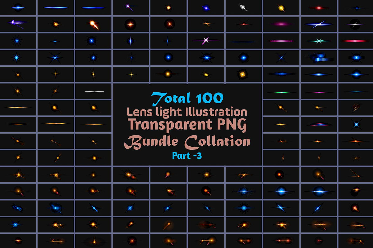 100 Lens light Illustration Bundle, a Marketing Template by MRI STUDIO (Photo 1 of 29)
