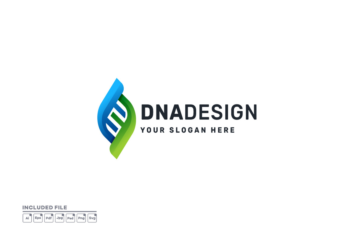 DNA Gradient Colorful Vector Logo, a Branding & Logo Template by yuanesei
