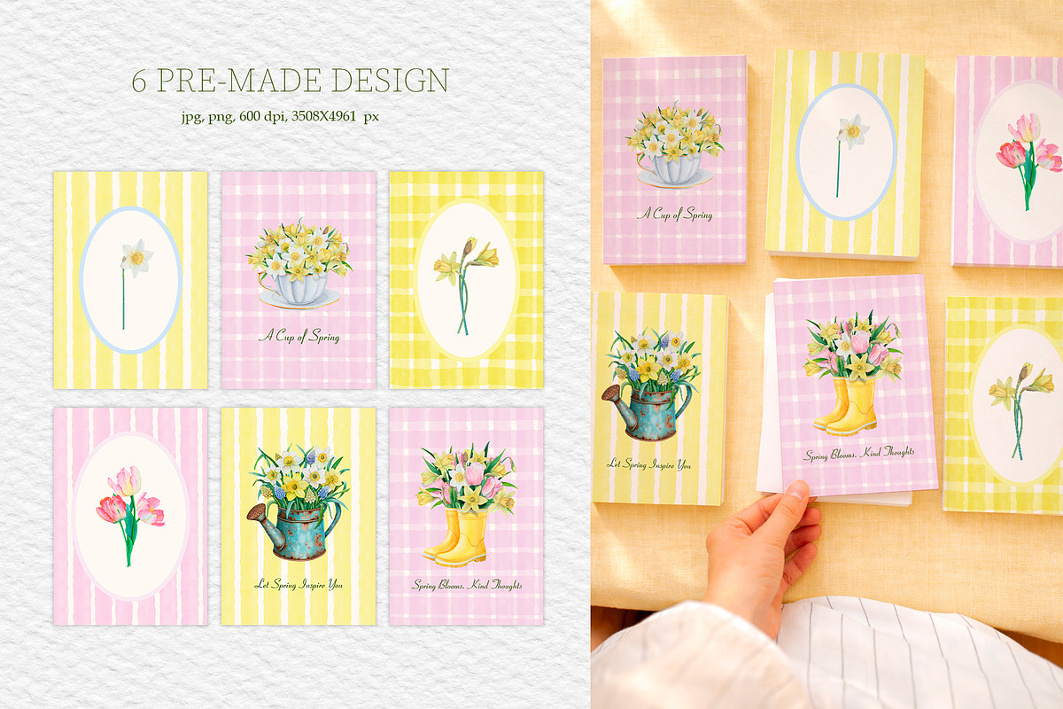 Spring Garden Watercolor Elements, an Object Illustration by SunnJaneArt (Photo 5 of 10)