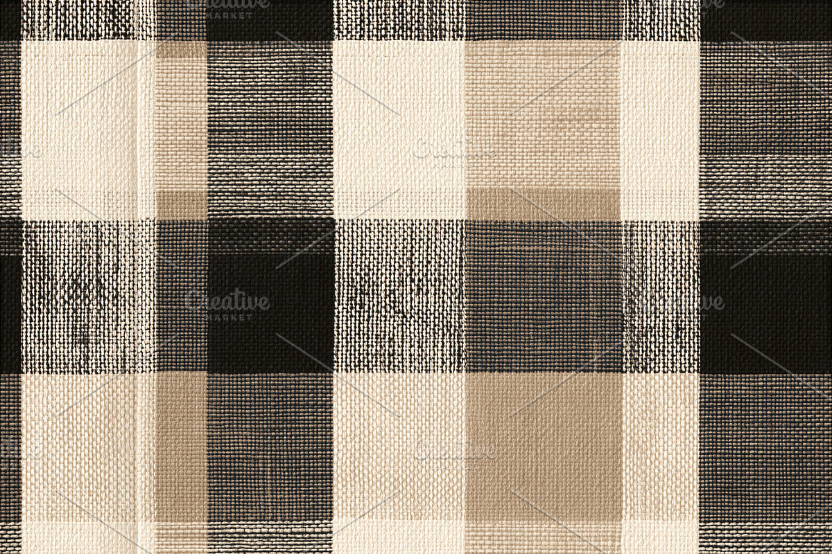 Seamless pattern plaid woven fabric texture creating a seamless, a Pattern Graphic by Studio ANNA