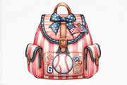 Retro Girly Baseball Sublimation, an Illustration by Designking (Thumbnail 4 of 4)