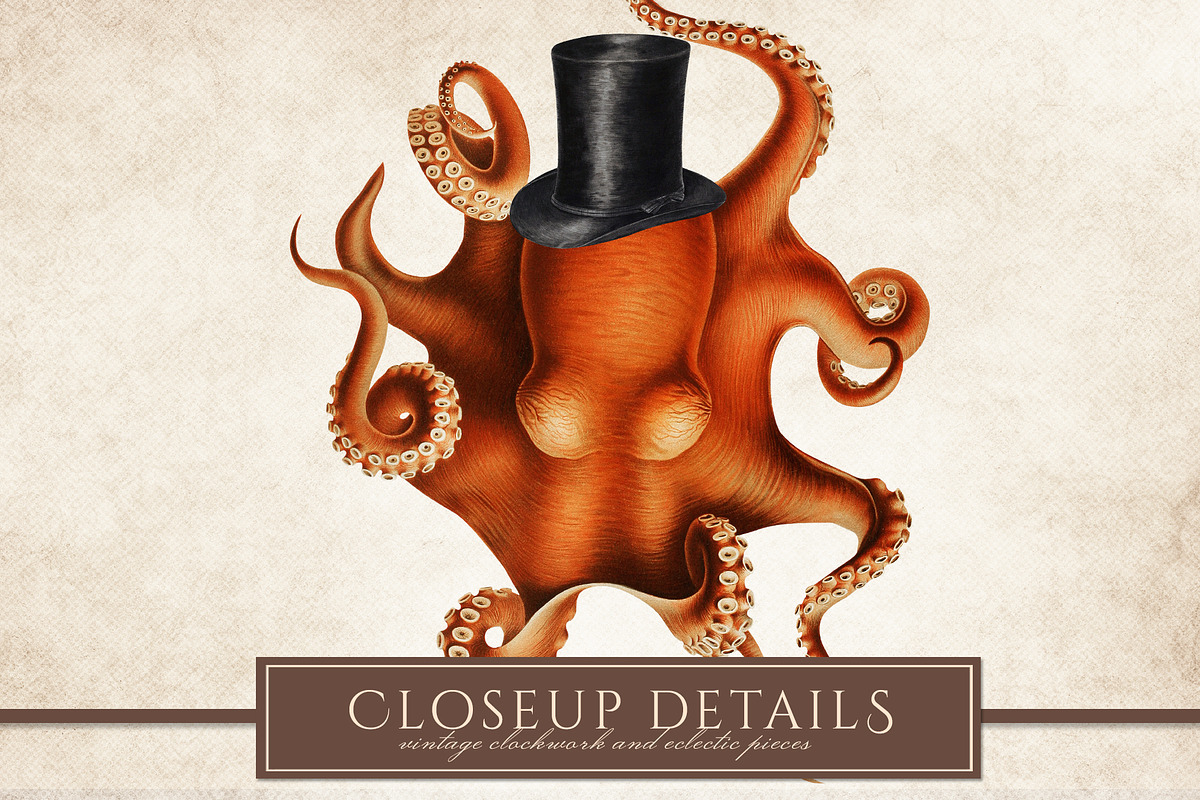 Steampunk Clipart Set, an Illustration by Secret Helper (Photo 4 of 7)