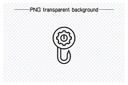 Winch Crane Hook Icons, an Outline Icon by Designfour (Thumbnail 3 of 7)