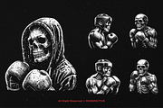 10 Bundle Dark Art Boxing Skull, an Illustration by Morspective (Thumbnail 5 of 7)