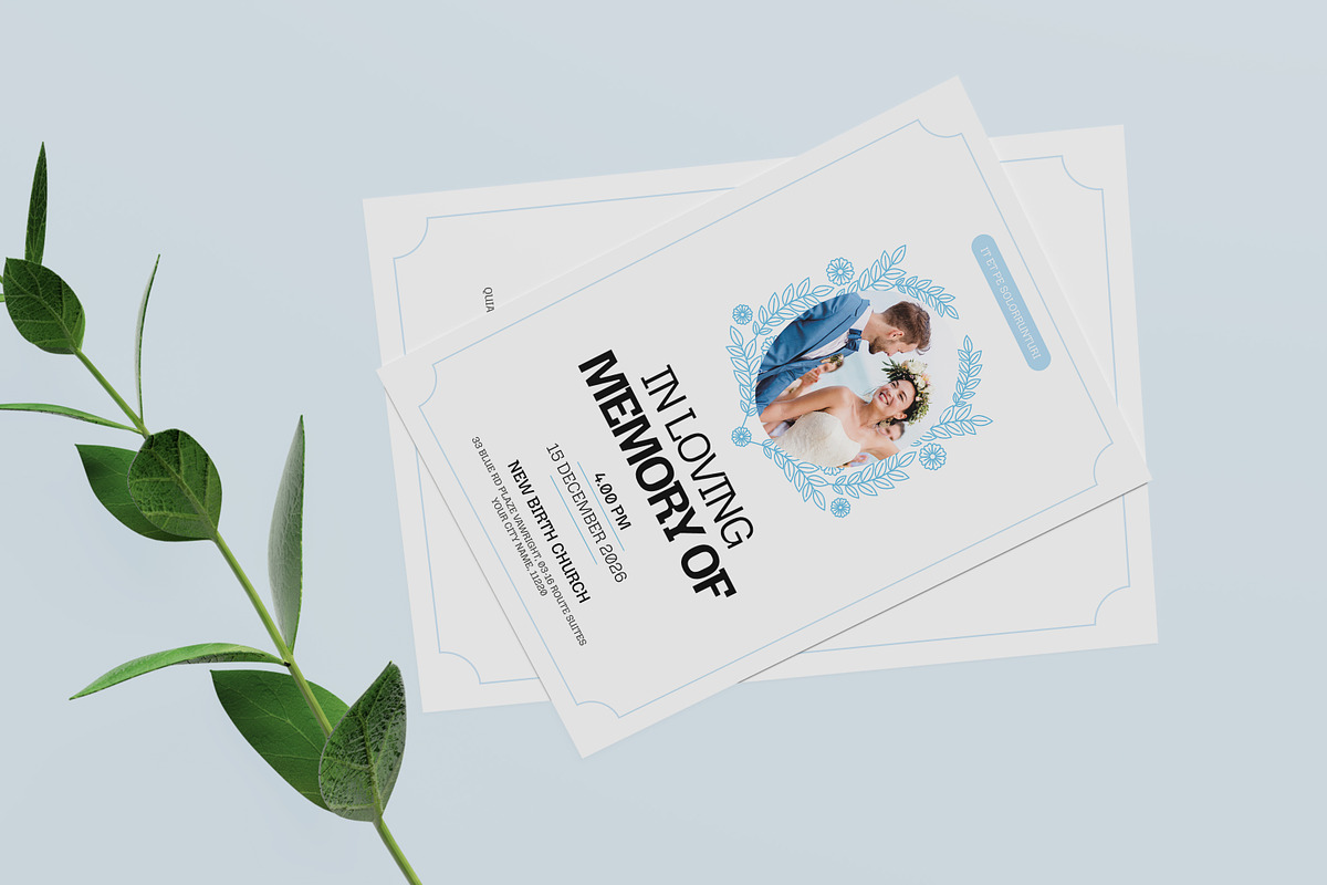 Funeral Program Word Template preview 6