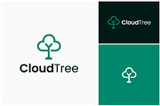 Cloud Sky Tree Nature Simple Logo, a Branding & Logo Template by ika trisiana (Thumbnail 1 of 2)
