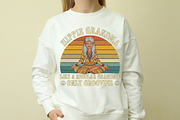 Groovy Hippie Grandma PNG, 70s Retro, a Graphic by Vector Portal (Thumbnail 2 of 5)
