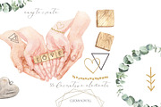 Hands & Relationship Watercolor Set, a Person Illustration by Cat In Colour (Thumbnail 6 of 9)
