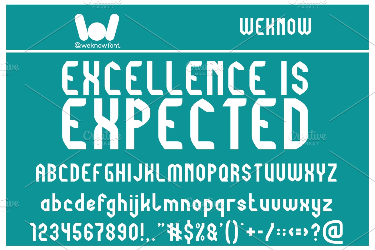 Probability font, a Font by weknow (Photo 4 of 5)