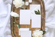 Silver & Peonies Styled Photo, a Photo by BlueHarborPaperie (Thumbnail 2 of 2)