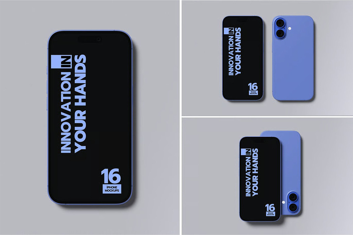 Iphone 16 Mockup, an iPhone Mockup by zpackcreative (Photo 1 of 4)