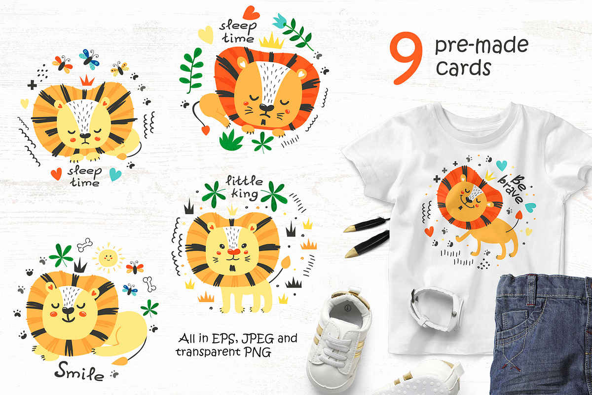Little Lions Collection, a Graphic by Nafanya (Photo 4 of 13)