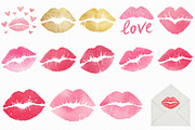 Lip Print Valentine Clipart Png, an Illustration by Libby Wishes (Thumbnail 2 of 5)