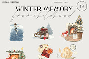 Winter memory Christmas, a Seasonal Illustration by LiChu Art (Thumbnail 10 of 30)