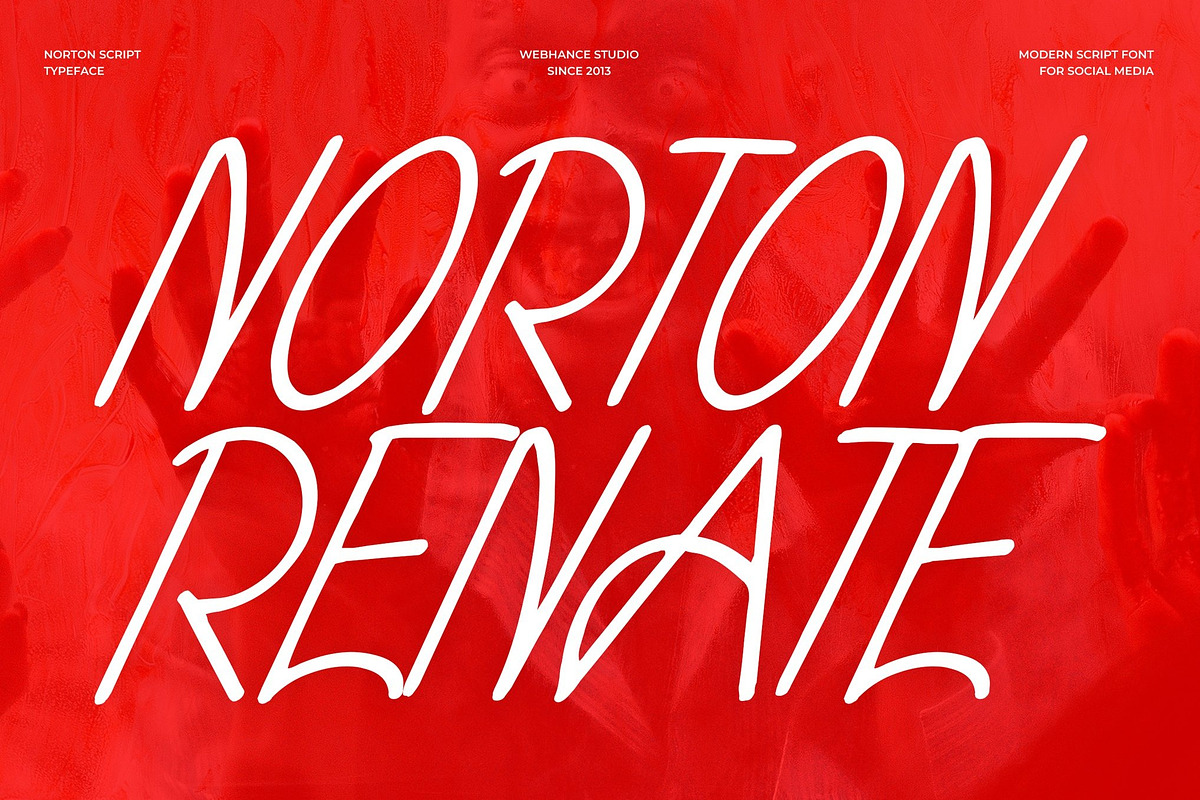 Norton Renate - Handwritten Font, a Handwritten Font by Webhance Studio (Photo 1 of 7)
