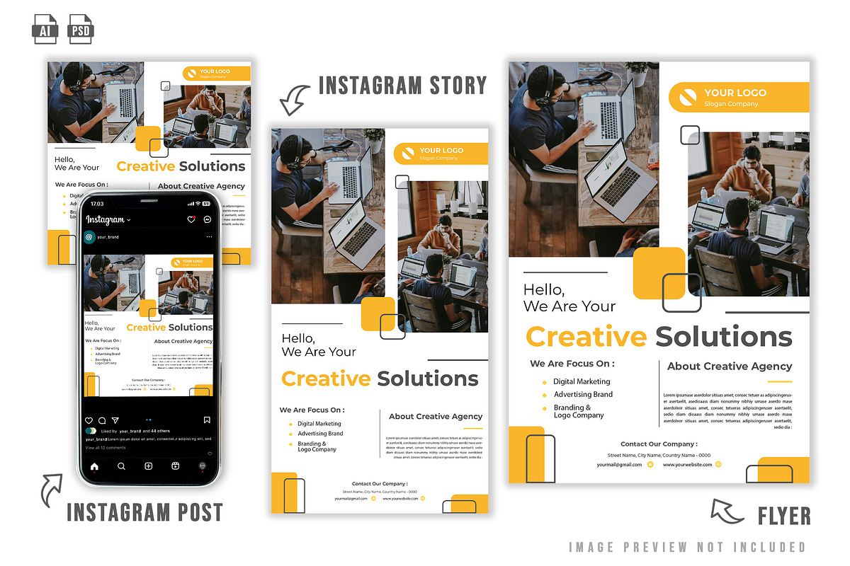 Creative Solution Flyer Design, a Print Template by NOX Labs