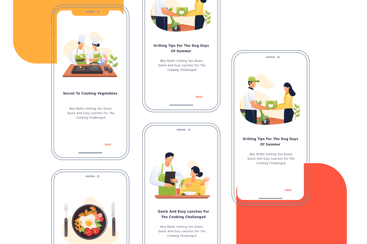 Food and Restaurant Illustration, a Templates & Theme by Graphicdunk (Photo 4 of 6)