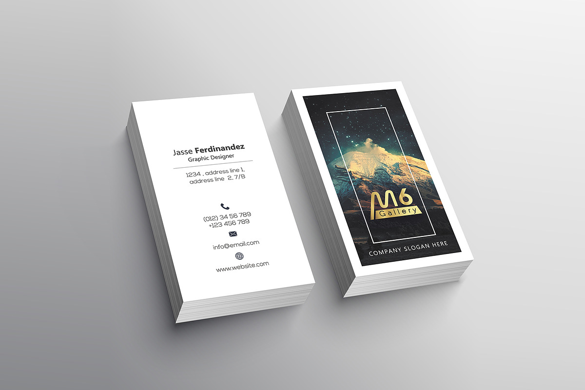 Unique 50 Business Card Bundle, a Business Card Template by M6 Gallery (Photo 79 of 151)