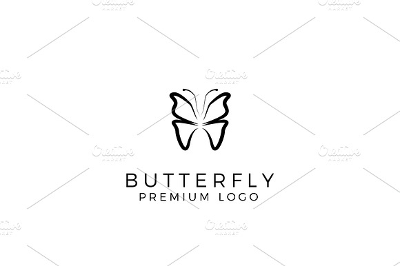 Simple and Minimalism Butterfly Logo preview 2