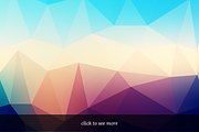 Triangles: 12 Low Poly Backgrounds, a Background Graphic by chewkotski (Thumbnail 3 of 4)