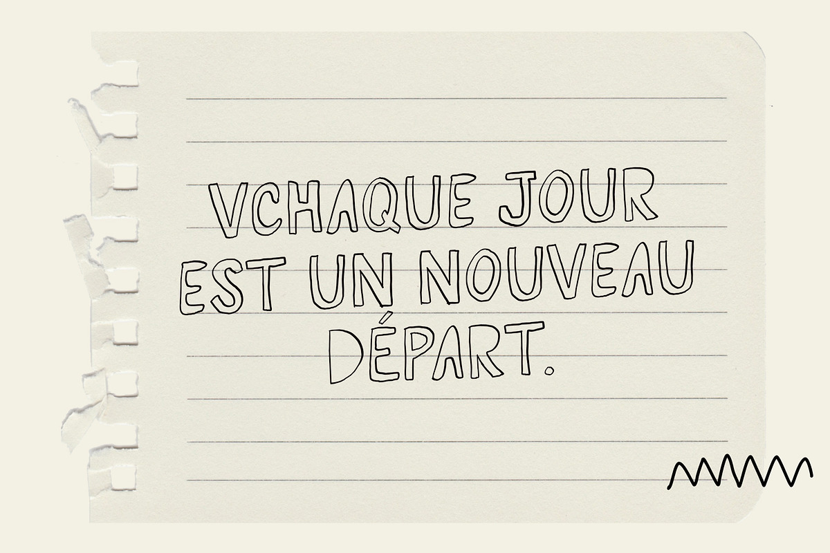 HOLLOW VIBES CUTE QUIRKY FONT, a Handwritten Font by Nonceni (Photo 9 of 11)